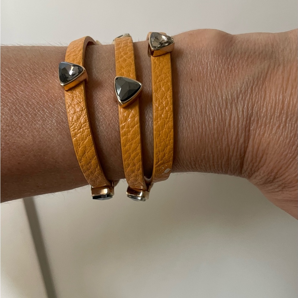 White House Black Market leather bracelet.